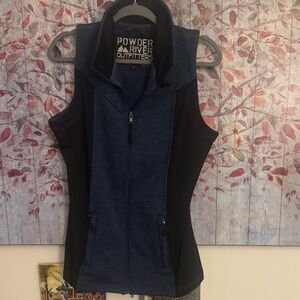 Powder River Outfitters Blue and Black Vest.
